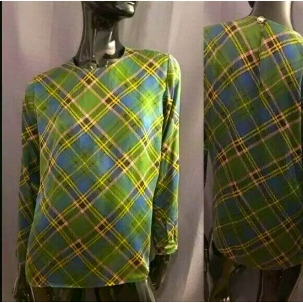 Vintage Yves Saint Laurent 100% Silk Blouse